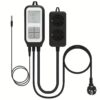 Regolatore di temperatura e termostato con Wi-Fi e spina europea da 230 V, dotato di presa digitale controllabile tramite app, con sonda termica, ideale per incubatrici, birrificazione, serre, terrari